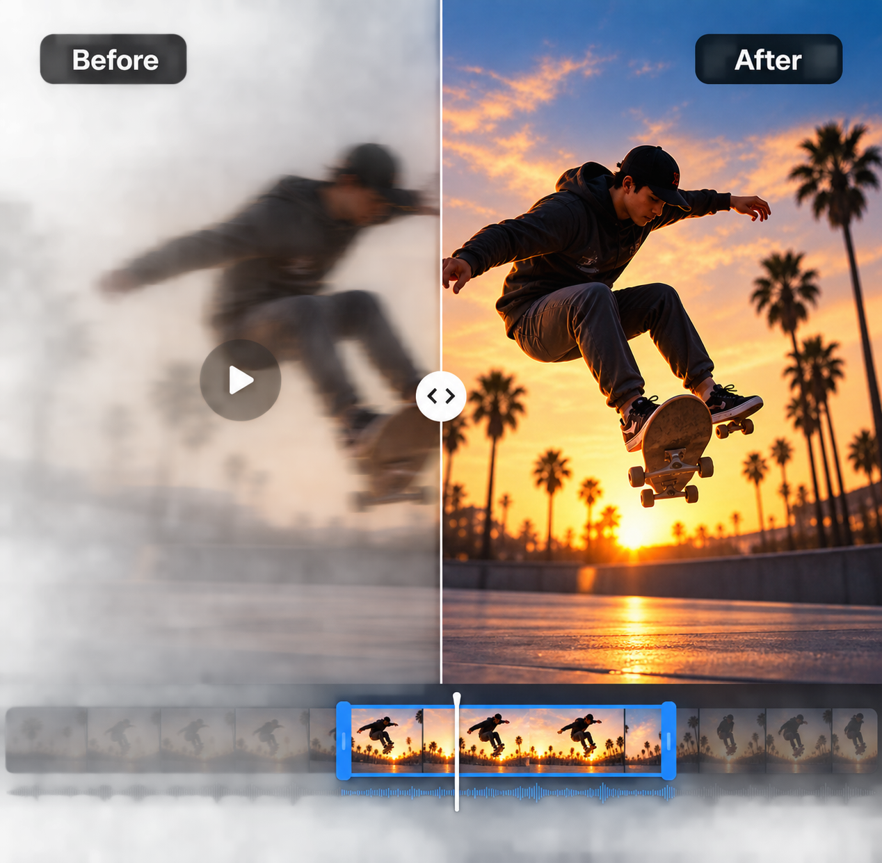 AdCut Before and After Comparison Preview